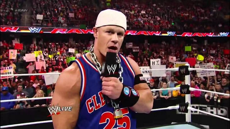 There's a picture of Cena here, but you probably can't see him.